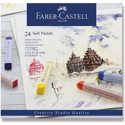 Faber-Castell Suché pastely Soft Pastel 24 ks – Zboží Mobilmania