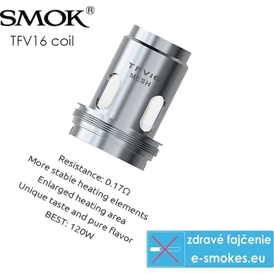 Smoktech žeraviaca hlava TFV16 Mesh 0,17ohm