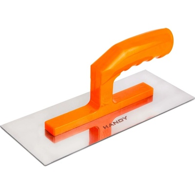 HomeShopXL Spachtelchips Edelstahl - Spachtelchips na štukovanie a výplňové práce - 25 X 10 cm - hrúbka 1 mm - nerezová oceľ - pohodlná plastová rukoväť - oranžová [11210].