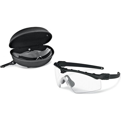 Strelecké okuliare Oakley M-Frame 3.0 Array SI 2 sklá Číre + Dymovo sivé, Čierna