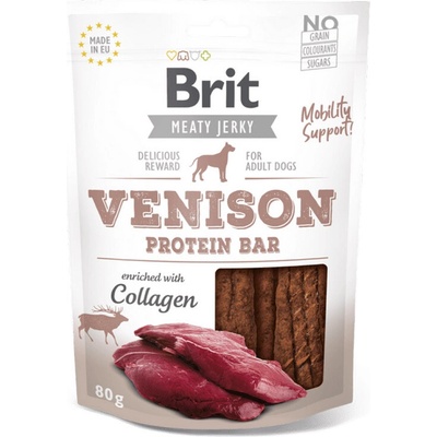 Brit Meaty Jerky Venison & Chicken Protein Bar 80 g