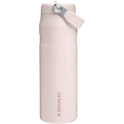 STANLEY 1913 Flip Straw Drinking Bottle with Straw 0.7L - Thermal Mug Cools for 10 Hours - Ice Cold for 3 Days - BPA Free - Leakproof - For Cup Holders - Dishwasher Safe - Rose Quartz - 10-11283-145