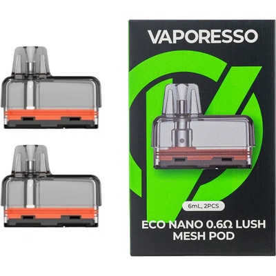 Vaporesso Eco Nano POD cartridge 6ml 0,6 ohm 2 ks