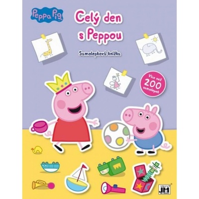 Samolepková knížka Celý den s Peppou