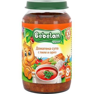 Bebelan доматена супа с пиле и ориз - 220 г