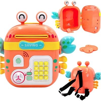 WOOPIE Interaktivní Trezor Pokladna Batoh s Klávesnicí 4v1 Mince