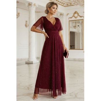 numoco basic Дълга рокля с брокат в цвят бордо 635-5nmc-2754 - Бордо, размер uni