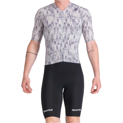Sportful Мъжки скин за колоездене Sportful G-Suit Cycling skinsuit - Black / Stone Gray (002-3816-0114)