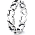 Silenti Jewelry Сребърен пръстен "Споделена Любов" - 7 - 54.5мм (17.2мм диам. )