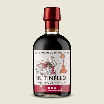 Il Borgo Balsamico Il Tinello BBQ rubino balzamikový ocet na grilování s rubínovou etiketou 250ml