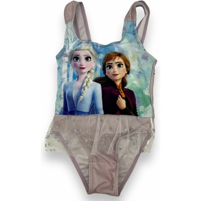 Disney Dívčí růžové plavky Frozen Růžová