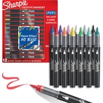 Sharpie Комплект маркери Sharpie Acrylic Brush, 12 цвята, блистер (33802-А)