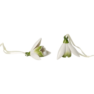 Villeroy & Boch Mini Flower Bells súprava 2 ks porcelánových zvončekov, snežienky 14-5487-5423