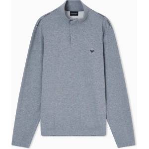 Giorgio Armani Men's 1/4 Zip Fleece - Grey Melange