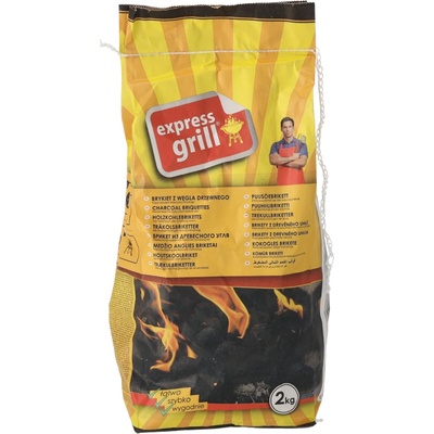 Express Grill Brikety z dreveného uhlia 2 kg