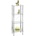 WENKO 15853100 - Стелаж YAGO 40x104 cm неръждаема стомана/сребрист/прозрачен (WE0150)