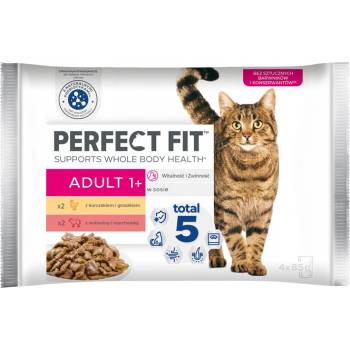 Perfect Fit cat hovädzie mäso a kuracie mäso 4 x 85 g