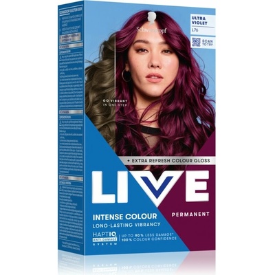 Schwarzkopf LIVE Intense Colour permanentná farba na vlasy odtieň L76 ultra Violet 1 ks