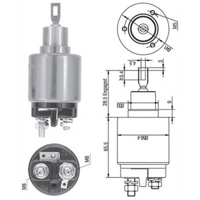 MAGNETI MARELLI Elektromagnetický spínač, startér 940113050128