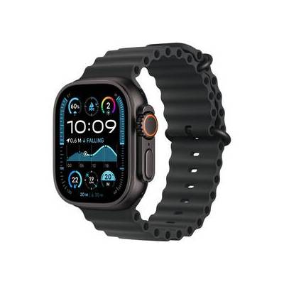 Inteligentné hodinky Apple Watch Ultra 2 GPS + Cellular 49mm čierny titán - čierny oceánsky remienok (MX4P3CS/A)