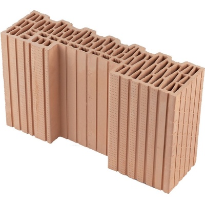 Cihla broušená HELUZ FAMILY 44-K-1/2 poloviční krajová 125×440×249 mm