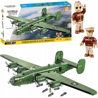 Cobi 5739 II WW Consolidated B 24D Liberator, 1:48, 1445 kostek – Zboží Mobilmania