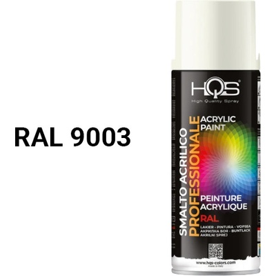 HQS akrylová farba v spreji 400 ml RAL 9003 lesklá
