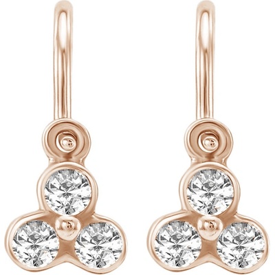 Eppi Zlaté detské náušnice s diamantmi Jasmine EP35956