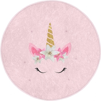 Mila Home Розов детски килим ø 120 cm Comfort - Mila Home (HKG-HaliRound-Comfort-4674p-120x120)
