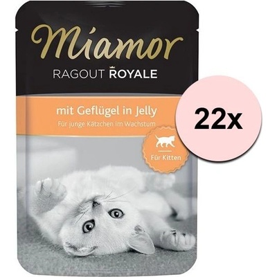 Miamor Ragout Royal Kitten hydina v želé 22 x 100 g