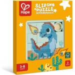 Hape Дървен плъзгащ се пъзел Hape - 16 части (H6622) - ozone