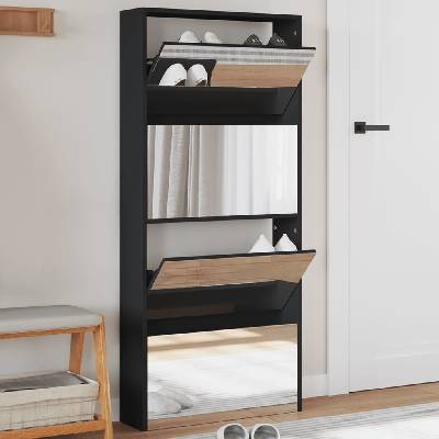 VidaXL černý 63 x 17 x 134 cm 3228274