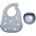 Lorelli Силиконов сет за хранене 2 части Lorelli, Grey (10230710003)
