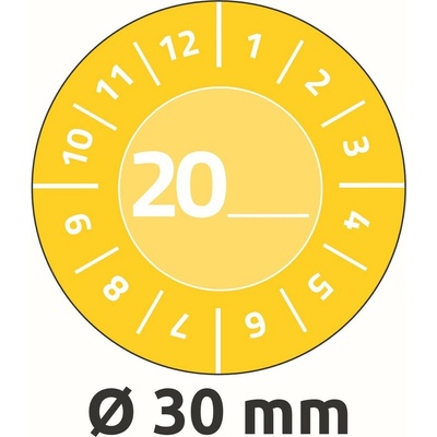 Avery Zweckform 7902 Revizní štítky 30 mm 80 ks žluté