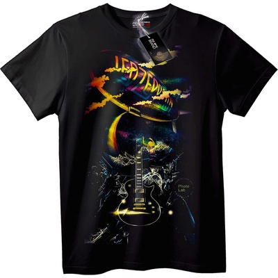 NOONEBRAND Тениска Led Zeppelin Рок Група - M, White