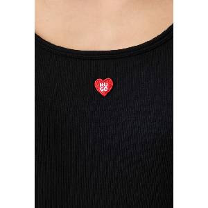 HUGO пижама с къси ръкави дамска от модал heart t-shirt (50566639) - answear - 87,82 лв