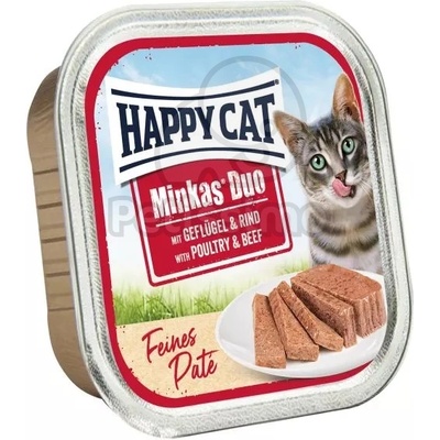 Happy Cat Minkas Duo - Домашни птици и Говеждо 100 г