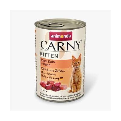 Animonda Carny Kitten teľacie, kura a morka 400 g