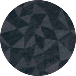 Flair Rugs Ръчно изработен вълнен кръгъл килим в антрацитен цвят ø 160 cm Shard Charcoal - Flair Rugs (503119377813)