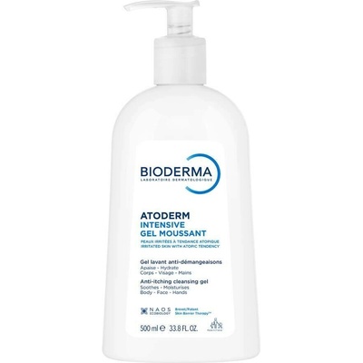Bioderma Atoderm Intensive Gel Moussant výživný pěnivý gel pro velmi suchou citlivou a atopickou pokožku 500 ml