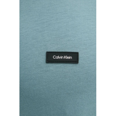 Calvin Klein Памучна тениска Calvin Klein в зелено с изчистен дизайн (K10K112749)