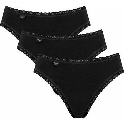 3pack klasických nohavičiek Cotton Lace Tai čierne