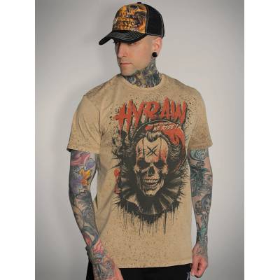 HYRAW мъжка тениска с щампа hyraw - dead clown - 262ts03