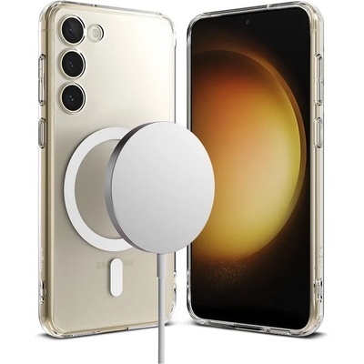 Ringke Fusion Magnetic Case - хибриден кейс с висока степен на защита с MagSafe за Samsung Galaxy S23 (прозрачен-мат)