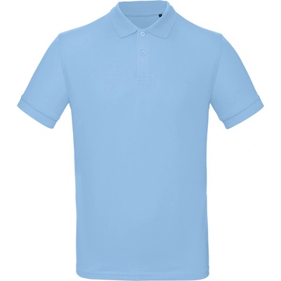 B&C Inspire Polo men pánske piqué polo tričko modré sky