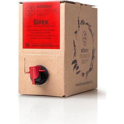Báťkovy Bylinkové Sirupy Šípek 3 l