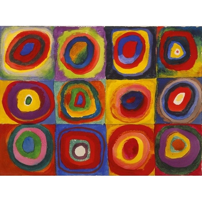Eurographics Kandinsky Etude de couleurs de carrés 1000 dielov