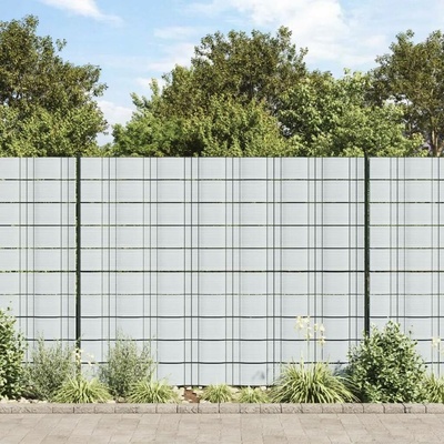 vidaXL Zahradní zástěny 10 ks světle šedé 252,5 x 19 cm PVC