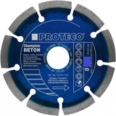 PROTECO kotouč dia 125 mm segment BETON CHAMPION beton, cihla, stav.mat. (10.211-125)
