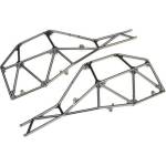 Traxxas странични части на шасито черно хромирани